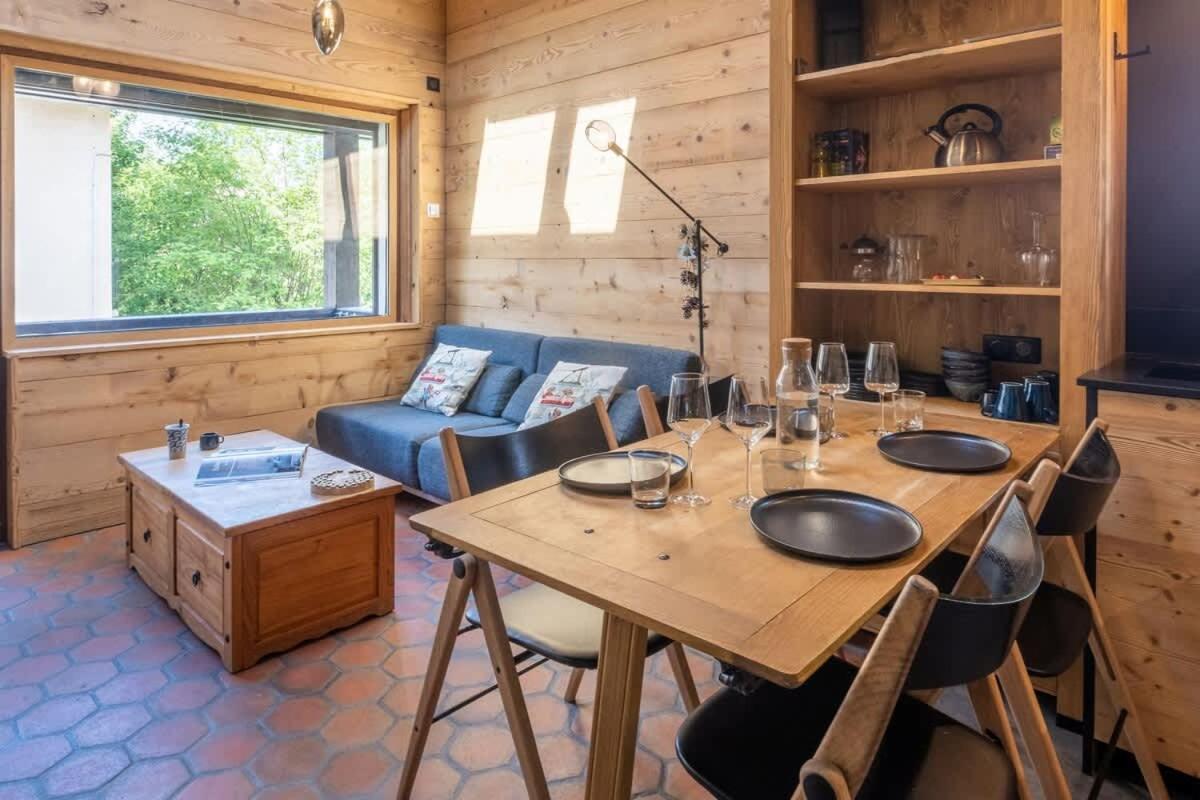 Chalet Racar Pour 4 Personnes, Centre Ville Et Vue Sur La Montagne Chamonix ภายนอก รูปภาพ