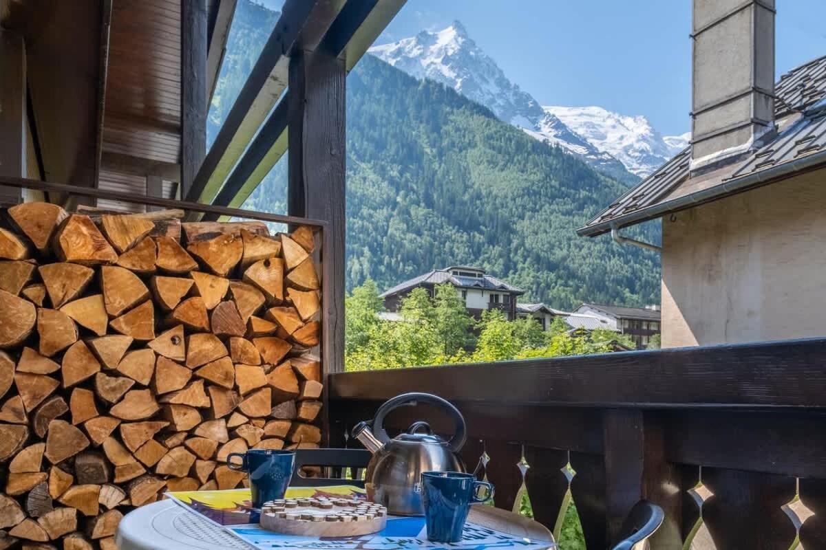 Chalet Racar Pour 4 Personnes, Centre Ville Et Vue Sur La Montagne Chamonix ภายนอก รูปภาพ